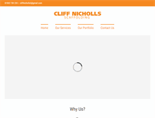 Tablet Screenshot of cliffnichollsscaffolding.co.uk